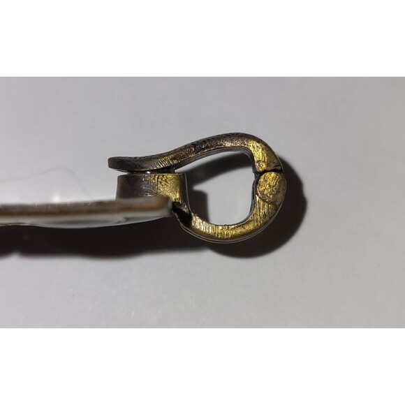 PREMIER DESIGNS Enameled Brass Tone Medallion Enhancer Modernist Rhinestones - Picture 3 of 3